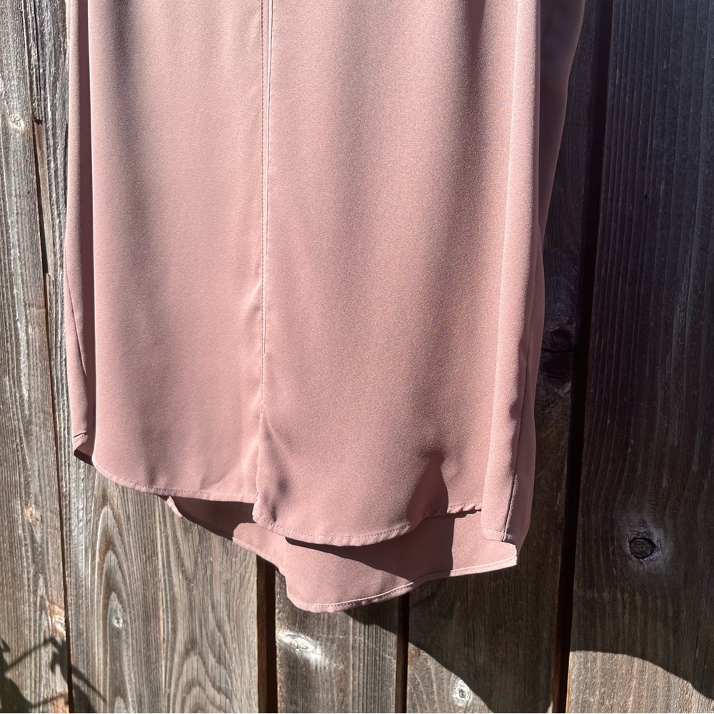Loft taupe lace sleeveless blouse top size small - Picture 7 of 14